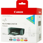 Canon Inktcartridge MultiPack MBK,C,M,Y, R, Innehåll 5x 6402B009 Replace: N/A