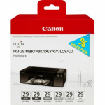 Canon PGI-29 6-Pack (MBK,PBK,DGY,GY,LGY,CO) 4868B018 Replace: N/A