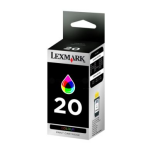Lexmark Lexmark 20HC Inktcartridge 3-kleuren, 27 ml 15MX120E Replace: N/A