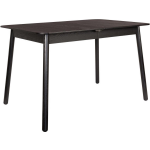 Zuiver Glimps Uitschuifbare Eettafel 120/162 x 80 cm - Zwart