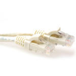 ACT IB3205 U/UTP CAT6A Patchkabel Snagless Ivoor - 5 meter