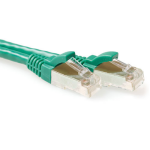 ACT FB7715 CAT6A S/FTP LSZH Patchkabel Snagless 15 meter - Groen