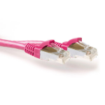 ACT FB8820 LSZH SFTP CAT6A Patchkabel Snagless - 20 meter - Roze