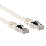 ACT IB3607 LSZH SFTP CAT6A Patchkabel Ivoor - 7 meter