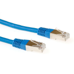 ACT IB5301 LSZH SFTP CAT6A Patchkabel - 1 meter - Blauw