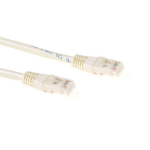 ACT IB8401 U/UTP CAT6 Patchkabel Ivoor - 1 meter