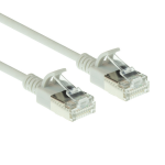 ACT DC7052 CAT6A U/FTP LSZH Datacenter Slimline Patchkabel - 25 cm - Grijs