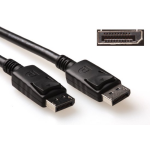 Ewent EW9840 DisplayPort Male/Male Connectie Kabel - 2 meter - Zwart