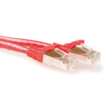 ACT FB7525 CAT6A S/FTP LSZH Patchkabel Snagless - 25 meter - Rood