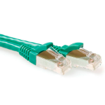 ACT FB6715 SFTP CAT6A Patchkabel Snagless - 15 meter - Groen