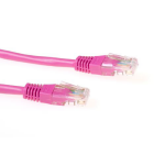 ACT IB1851 U/UTP CAT6 Patchkabel - 1,5 meter - Roze