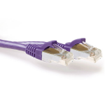 ACT FB2351 LSZH SFTP CAT6A Patchkabel Snagless - 1,5 meter - Paars