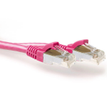 ACT FB2407 LSZH SFTP CAT6A Patchkabel Snagless - 7 meter - Roze