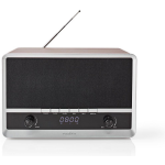 Nedis FM-radio | 12 W | FM | Bluetooth® | Klok- en Alarmfunctie | / - Bruin
