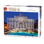 King Legpuzzel Trevi Fountain Rome 1000 Stukjes - Wit