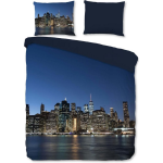 Pure Ny City Dekbedovertrek - 1-persoons (140x200/220 Cm + 1 Sloop) - Microvezel - - Blauw