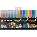 Sakura Roller Gelly Roll Mix, Etui Met 24 Stuks In Geassorteerde Kleuren - Wit