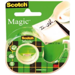 Scotch Plakband Magic Tape, Ft 19 Mm X 7,5 M, Blister Met Dispenser