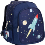 A Little Lovely Company Little Lovely Rugzak Space Junior 13 Liter Polyester Donker - Blauw