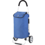 Shoppingcruiser ® 'Foldable' Boodschappentrolley Opvouwbare Boodschappenwagen 45 Liter Waterafstotend - Blauw