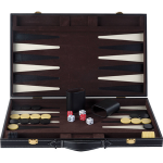 Buffalo Backgammon Ingelegd 46 X 30 Cm - Zwart