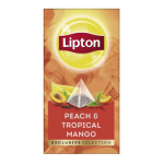 Lipton - Exclusive selection thee Perzik mango - 25 Pyramide zakjes