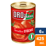 Oro di parma Di Parma - Fijngesneden Tomaten "Pittig" - 6x 425ml - Goud