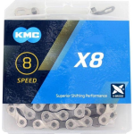 KMC X8 Ketting - 6/7/8 Speed - 1/2" x 3/32" - 114 Schakels - Silver