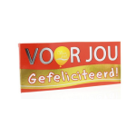 Voor Jou! Wensreep melkchocolade gefeliciteerd 70 gram