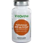 Vitortho Foliumzuur 400 mcg met vitamine B12 60 tabletten