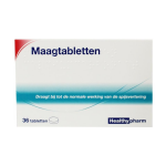 Healthypharm Maagtabletten calcium carbonaat 36 tabletten