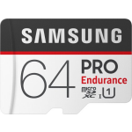 Samsung microSDXC PRO Endurance 64GB 100 MB/s + SD Adapter - Negro