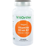 Vitortho Vitamine D3 1000IE K2 45 mcg 60 vcaps