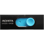 ADATA UV220 64GB USB 2.0 Capacity, Blauw USB Flash Drive - Zwart
