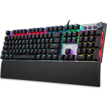 AULA F2058 RGB mechanisch gaming toetsenbord - qwerty - blue switch - 108 keys anti-ghosting game toetsenborden - Zwart