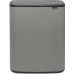 Brabantia Bo Touch Bin 2 x 30 Liter Mineral Concrete Grey - Grijs