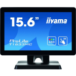 iiyama ProLite T1633MC-B1 touch screen-monitor 39,6 cm (15.6'') 1366 x 768 Pixels Multi-touch Multi-gebruiker - Zwart
