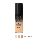 Milani Cosmetics Conceal&Perfect 2-in-1 Foundation and Concealer 10A Hazelnut - Medium tot donkere huid, neutrale ondertoon. - Bruin