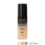 Milani Cosmetics Conceal&Perfect 2-in-1 Foundation and Concealer 09 Tan - Medium tot donkere huid, warm gele ondertoon.