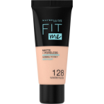 Maybelline Maybelline Fit Me Matte and Poreless Foundation 128 Warm Nude - Lichte to medium huid, gele ondertoon - Silver