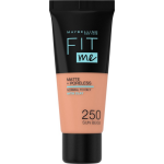 Maybelline Maybelline Fit Me Matte and Poreless Foundation 250 Sun - Medium tot donkere huid, gele ondertoon - Grijs