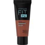 Maybelline Maybelline Fit Me Matte and Poreless Foundation 355 Pecan - Diep donkere huid, neutrale ondertoon - Bruin