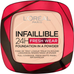 L'Oreal Paris Infaillible 24H Fresh Wear Powder Foundation 180 Rose Sand - Medium huid, rozige ondertoon.
