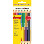 Eberhard Faber kleurpotlood 2-zijdig gekleurd etui 12 stuks 24 kleuren - Wit