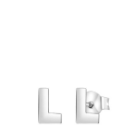 Lucardi Zilveren kinderoorbellen alfabet