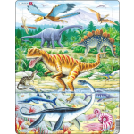 Larsen legpuzzel Maxi Dinosauriërs junior karton 35 stukjes