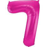 Feestbazaar Folat Folie Ballon Cijfer 7 86 cm - Roze