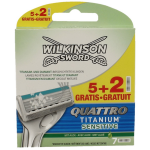 Wilkinson 7stuks Sword Quattro Sensitive Scheermesjes - Titanium