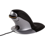 Fellowes ergonomische muis Penguin, kabel, small, zwart met grijs - Silver