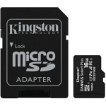 Kingston microSDXC Canvas Select Plus 256GB 100 MB/s + SD adapter - Zwart